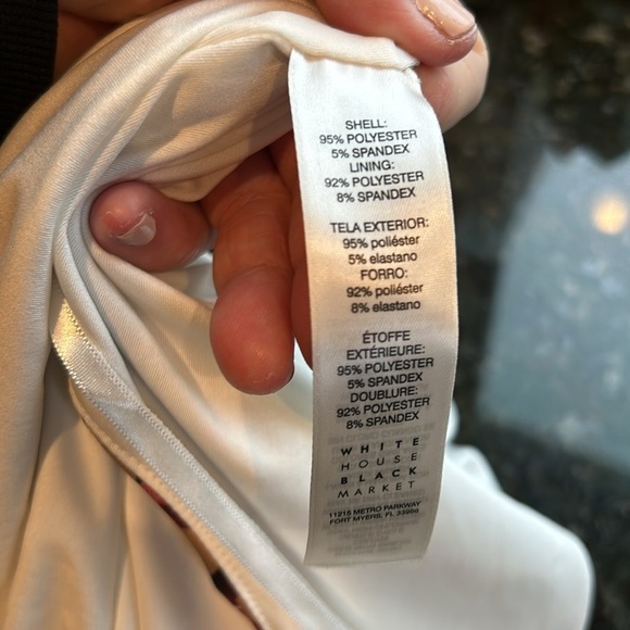 NWT White House Black Market halter dress. Elastic waist. Stretch. XXS - Picture 8 of 8